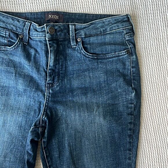 NYDJ Women's AMI Skinny High Rise Lift Tuck Technology Blue  Jeans Size 12P - Picture 5 of 11
